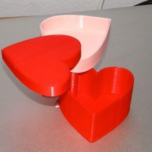 modular heart box valentines day home containers ultimaker love gift faberdashery 3d print model - Mito3D