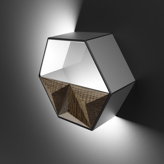 modular hexagonal shaped shelving unit shelf 3d print model - Mito3D