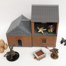 modulaire houses game games village town tavern tabletop supportless rpg inn home dungeon dragons city building 28mm 3d print model - Mito3D