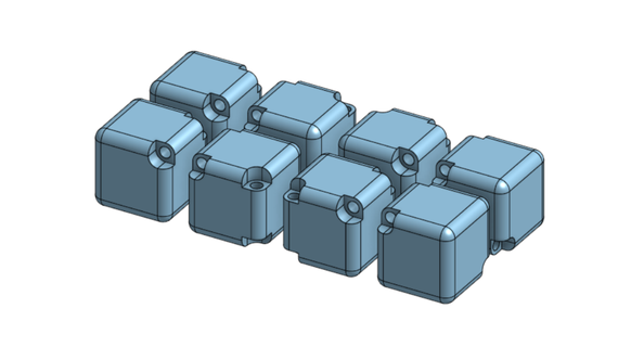 modulaire infini cube agiter pièces 3d print model - Mito3D