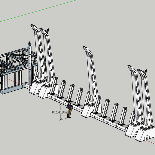 modüler jp ağır çit 3D print model - Mito3D