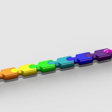 modüler anahtar Zincir yeniden düzenleme carlok yılan anahtarlık moda top bilezikler bağlantı kilit kolye rit döndürmek dönen snapfit araç araçlar bükülme 3d print model - Mito3D