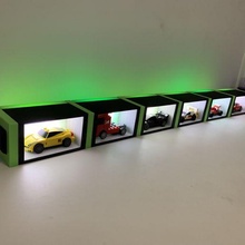 modular LED Anzeige Wagen Fall Mantel Lego Räder Mauer heiß Vitrine 3d print model - Mito3D