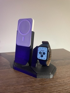 modular magsafe iphone stand chargingstation appleproducts organization accessory magnets suport techenthusiast airpodspro applewatch magsafebattery customizable cluttereddesk convenience creativity apple 3d print model - Mito3D