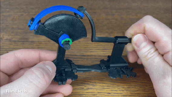 modular mecánica arco oscilador juguete agitarse mecanismo mecánico serie montaje equipo Moviente 3d print model - Mito3D