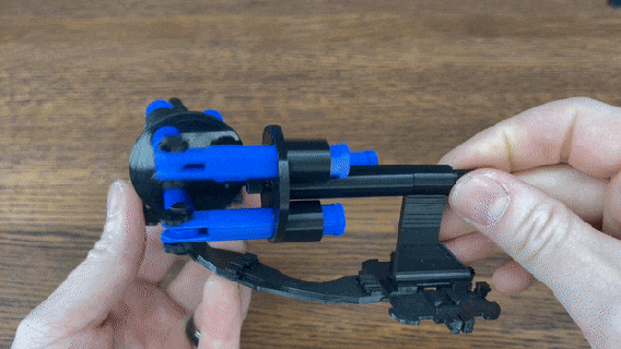modular mechanics - cv joint toy fidget mechanism mechanical series assembly kit moving 3d print model - Mito3D