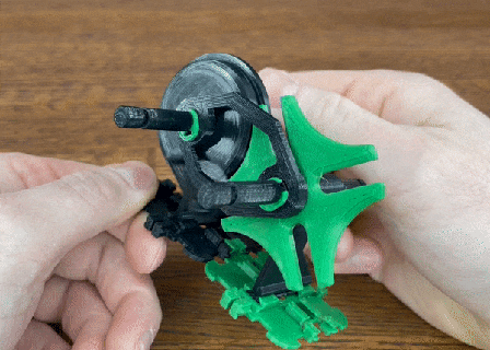 modular mecánica Ginebra mecanismo juguete agitarse mecánico serie montaje equipo Moviente 3d print model - Mito3D