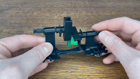 modular mecánica Oldham acoplamiento juguete agitarse mecanismo mecánico serie montaje equipo Moviente 3d print model - Mito3D