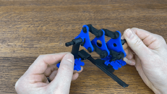 modulaire mécanique Schmidt couplage gadget jouet agiter mécanisme séries assembler trousse mouvement 3d print model - Mito3D