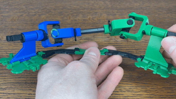 modular mecánica universal articulación juguete agitarse mecanismo mecánico serie montaje equipo Moviente 3d print model - Mito3D