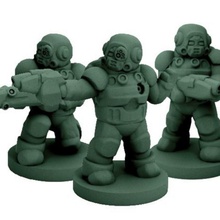 modular mercenary trooper kit 18mm scale game 3d print model - Mito3D
