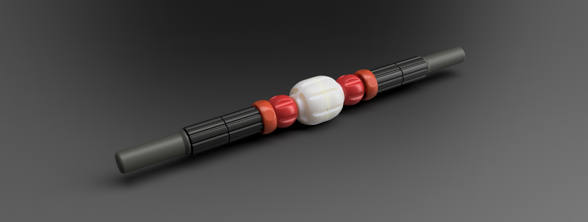 modular músculo fáscia rolo massageador médico ginástica Academia levantamento peso 3D print model - Mito3D
