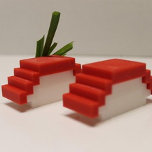 modular nigiri sushi various art toy math food 3d print model - Mito3D