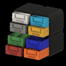 modular organizer container 3d print model - Mito3D