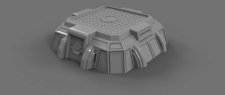 modular outpost bunker space dwarf squats wargame terrain warhammer 40k buildings structures 3d print model - Mito3D