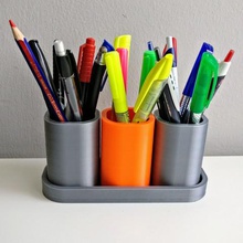 modular pen holder home pencil desk organizer 3d print model - Mito3D