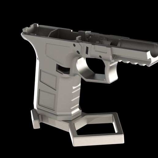 modular pistol stand 9mm glock19 frame glock 19 lower 3D print model - Mito3D