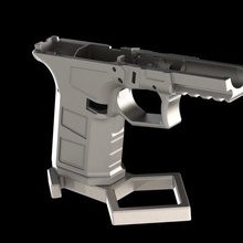 modüler tabanca ayakta durmak 9mm glock19 çerçeve glock 19 aşağı 3d print model - Mito3D