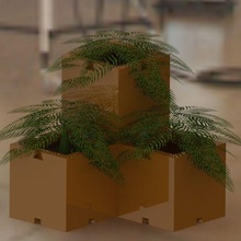 modular plantadores jardim cúbico Panela encomendáveis canto Postagens verde samambaia cacto compartilhar plantar suculento calceolaria camélia azaléia ornamental Minecraft 3d print model - Mito3D