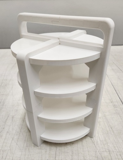modular presión maceta resina fundición torre epoxy emitir herramienta bricolaje diy molde dnd mesa personalizado 3d print model - Mito3D