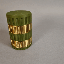modular screw cap container thread storage support 3d print model - Mito3D