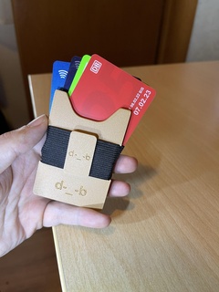 modular slim wallet - customizable design Fashion minimalist accessory airtag holder card compact lightweight modern practical 3d print model - Mito3D