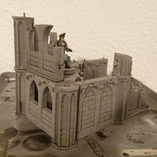 modular snap fit gotisch Ruinen 3d print model - Mito3D