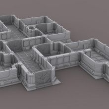 modular espaço cenário jogos guerra Escenário espacial pára Juego mesa maqueta enigma cruzada hulk nave tampo terreno jogo martelo 3d print model - Mito3D