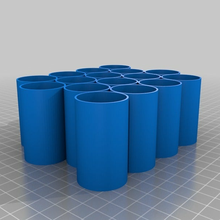 modular stackable paint rack dropper bottles miniatures reaper vallejo art_tools 3d print model - Mito3D