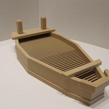 modular de sushi barco art el alimentos matemáticas arte juguete japonés japón lego la creatividad los cangrejos río restaurante minimalista 3d print model - Mito3D