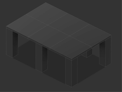 modular Tabelle Brettspiel Rollenspiel Tischplatte Spiele 3d print model - Mito3D