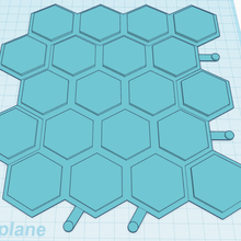 modular tile - battletech base plate 3d print model - Mito3D
