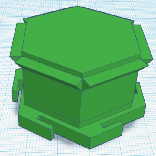 modular telha battletech riser base 3D print model - Mito3D