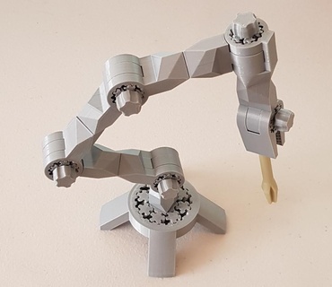 modular juguete robot brazo cámara montar abrazadera escritorio lámpara epicíclico micrófono estante soporte planetario engranaje caja cambios mecánico juguetes 3d print model - Mito3D