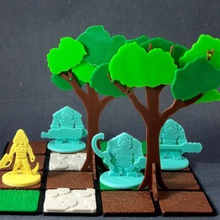 modular tree preview game 3d print model - Mito3D