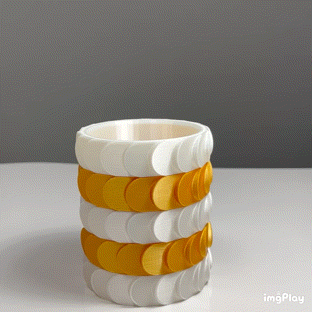 modulare vaso matita titolare supporto casa penna impianti vasi design arte 3d print model - Mito3D