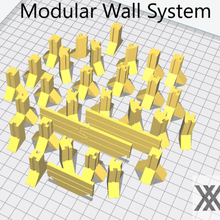 modular wall barricade system wargames game starwars legion terrain warhammer 40k star wars bountyhunterxx5 1 48 46 32mm 3d print model - Mito3D