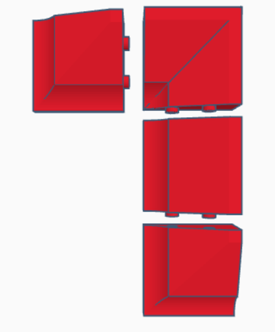 modular mauer regale zuhause haus regal dekor 3d print model - Mito3D