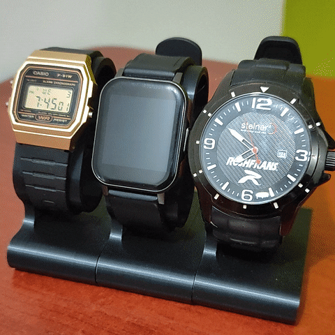 modular watch stand supports needed smartwatch smart clock base without support holder 3D print model - Mito3D