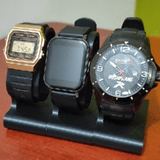 modular watch stand supports needed smartwatch smart clock base without support holder 3d print model - Mito3D