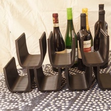 modular wine rack home decor 3d print model - Mito3D