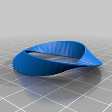 Moebius 2 art personnalisé math 3d print model - Mito3D