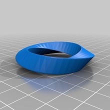 Moebius 3 2 Sanat özelleştirilmiş matematik 3d print model - Mito3D