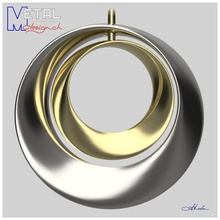 moebius pendant jewelry pendantif jewlery bijoux bijou 3d print model - Mito3D