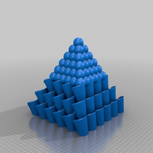 moebius pyramid spheres top art sculptures 3d print model - Mito3D