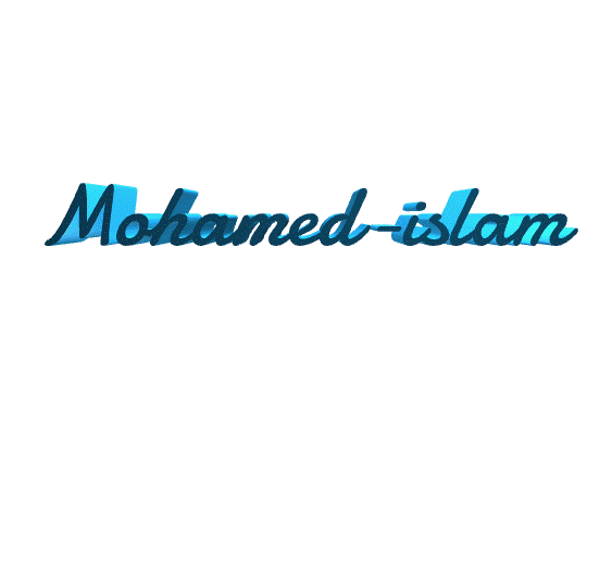 mohamed-islam boy male man first name decoration art home day bricoloup 3d 3D print model - Mito3D