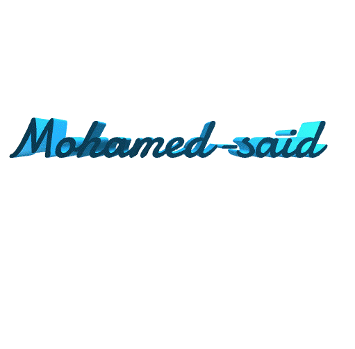 mohamed-said boy male man first name decoration art home day bricoloup 3d 3D print model - Mito3D
