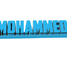 Mohammed bureau assiette 3d print model - Mito3D