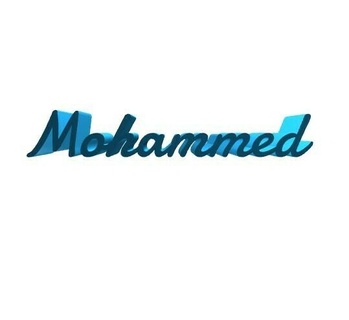 mohammed boy male man first name decoration art home day bricoloup 3d 3d print model - Mito3D