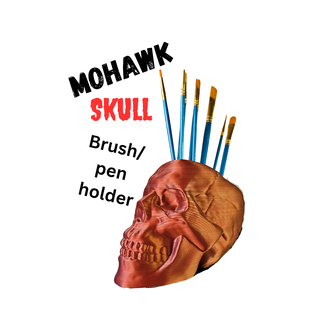 mohawk skull printstart3d 3d print model - Mito3D